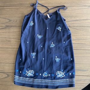 Blue Flora Xhilaration Dress